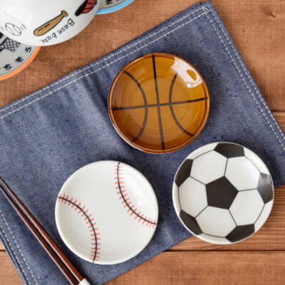 ボール柄小皿 10cm