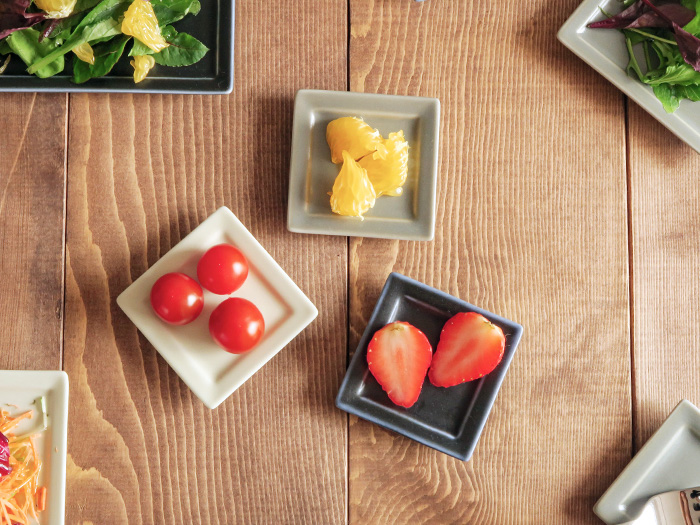 豆皿 フレーム スクエアプレート SS 7cm