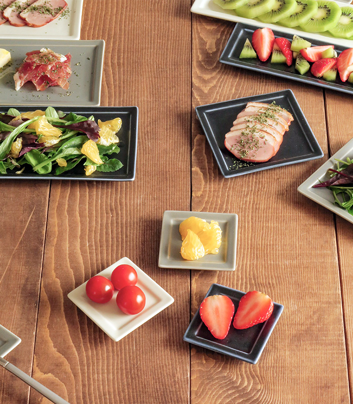 豆皿 フレーム スクエアプレート SS 7cm