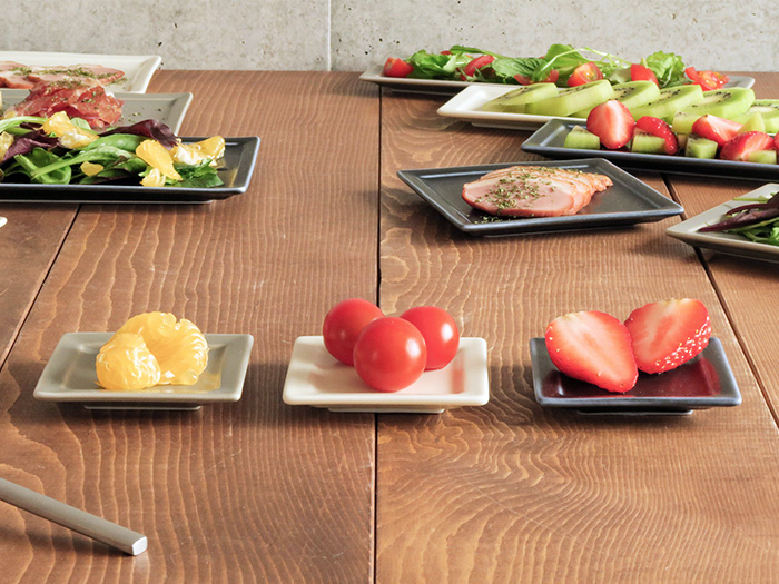 豆皿 フレーム スクエアプレート SS 7cm