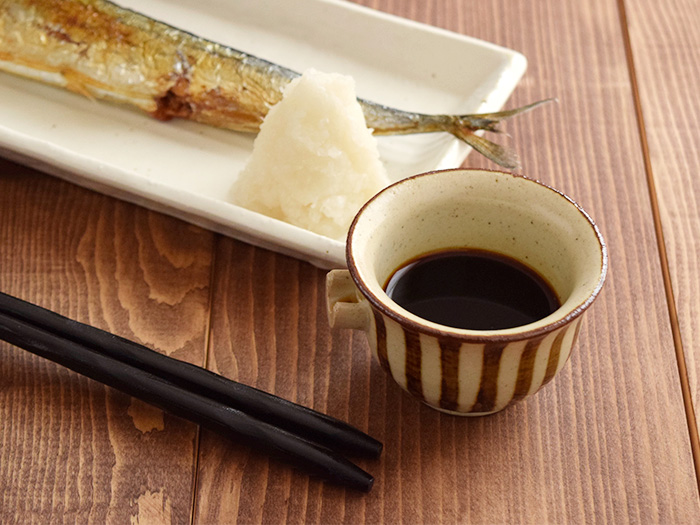 片口ミニ小鉢 7.5cm 手描き十草 茶（アウトレット）