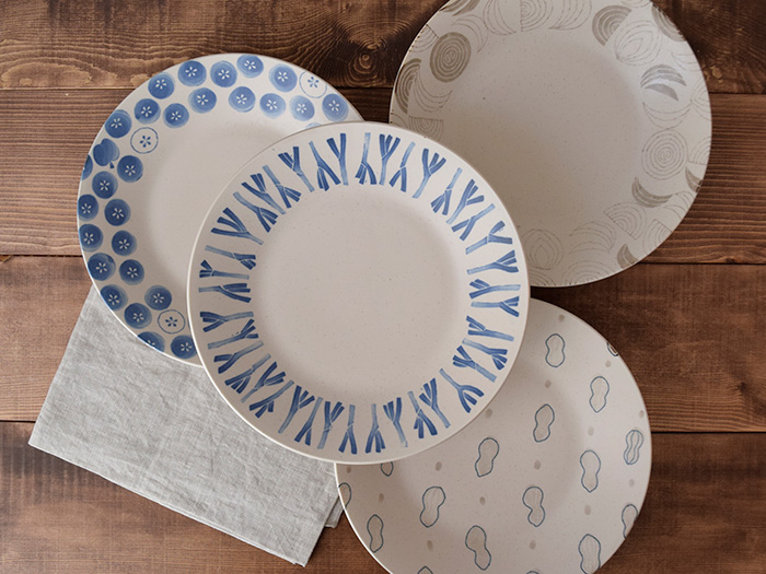 個性的な実りシリーズの大皿。カレー皿やパスタ皿に使える深皿タイプ。人気の和食器です。