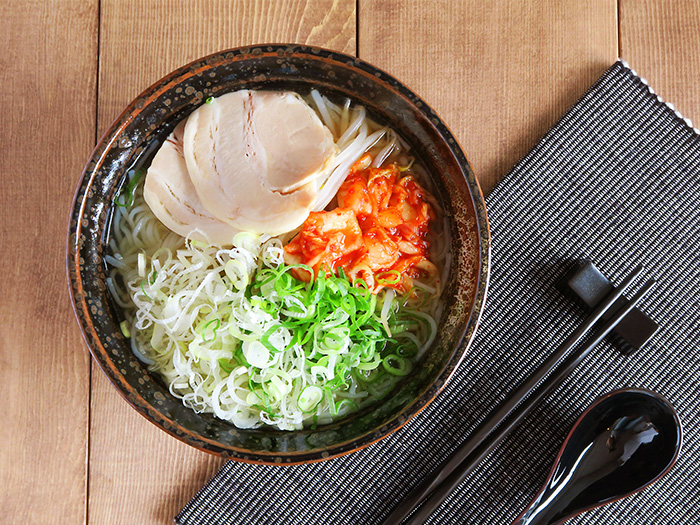 油滴結晶 石目 6.3寸ラーメン丼