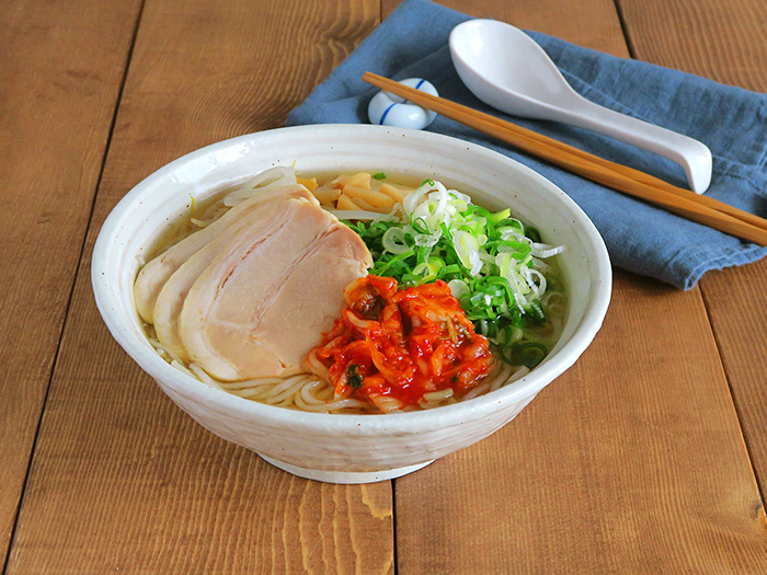 刷毛目粉引 6.3寸ラーメン丼