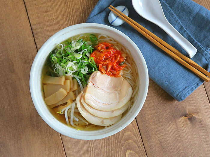 刷毛目粉引 6.3寸ラーメン丼