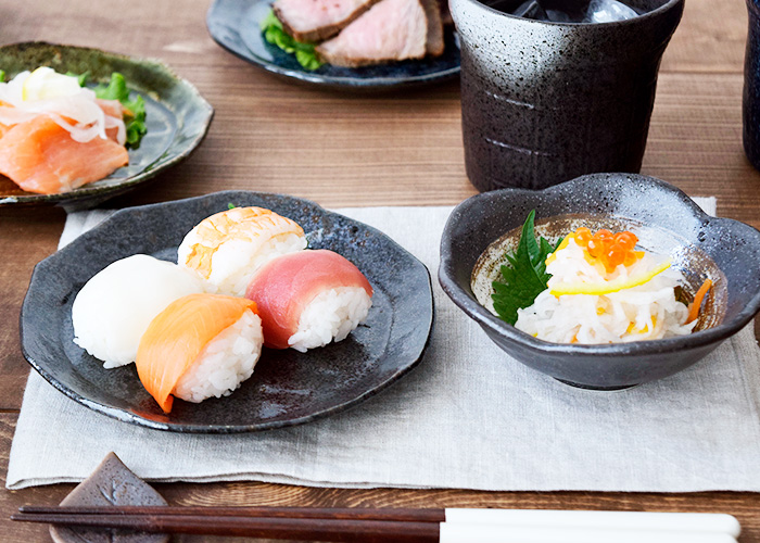 こだわりのある、おしゃれな和食器コーディネートが楽しめます。