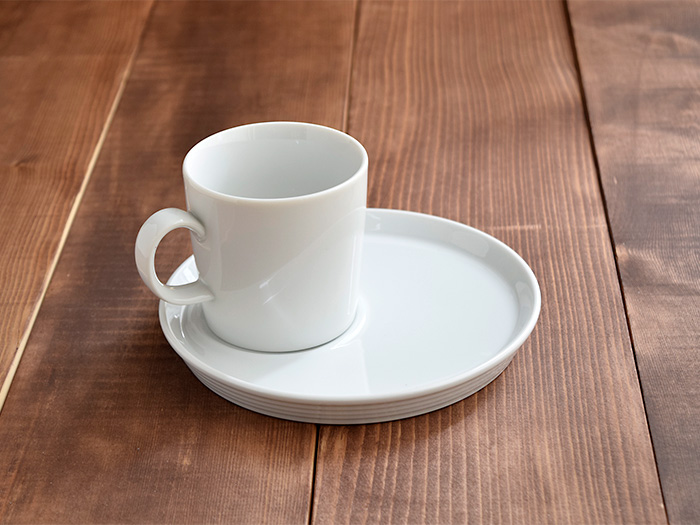 CAFEランチセット プレート22cm+マグ ホワイト