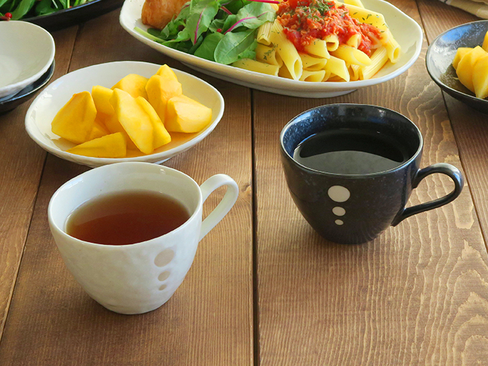 水玉 コーヒーカップ（ドットモノトーンシリーズ）