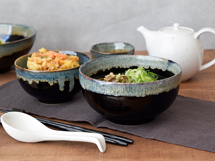 どんぶり お好み丼（大） 天目白流し 和食器