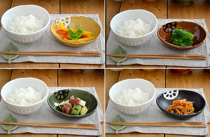 レンコン小皿、小鉢