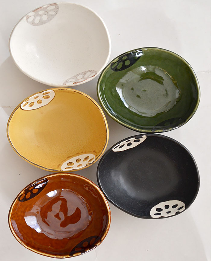 レンコン小皿、小鉢