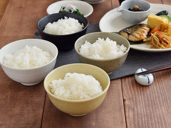 和色カラーがおしゃれなご飯茶碗 人気の和食器お茶碗でコーディネートを楽しめます