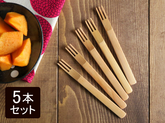 ナチュラル 木製デザートピック