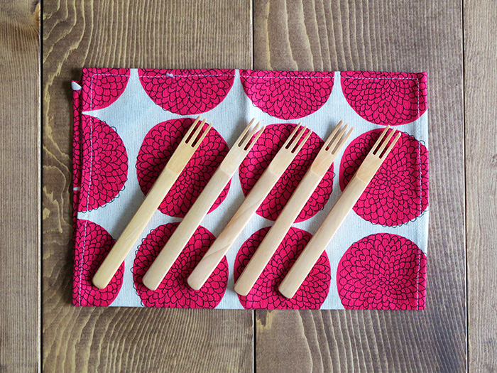 ナチュラル 木製デザートピック